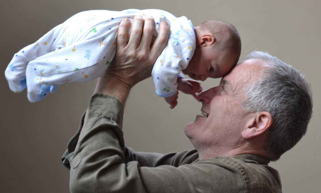 Live longer, image of grandfather and grandchild